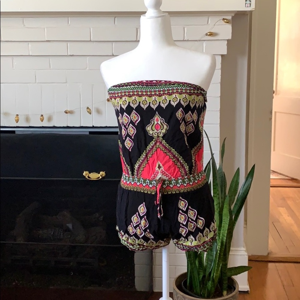 Boho tube romper